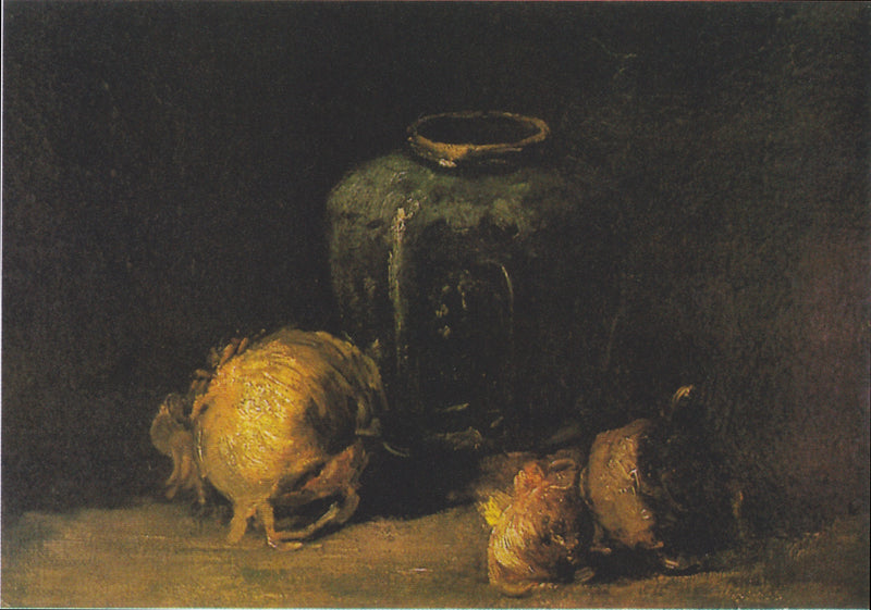 Stilleven met gemberpot en uien - Vincent van Gogh