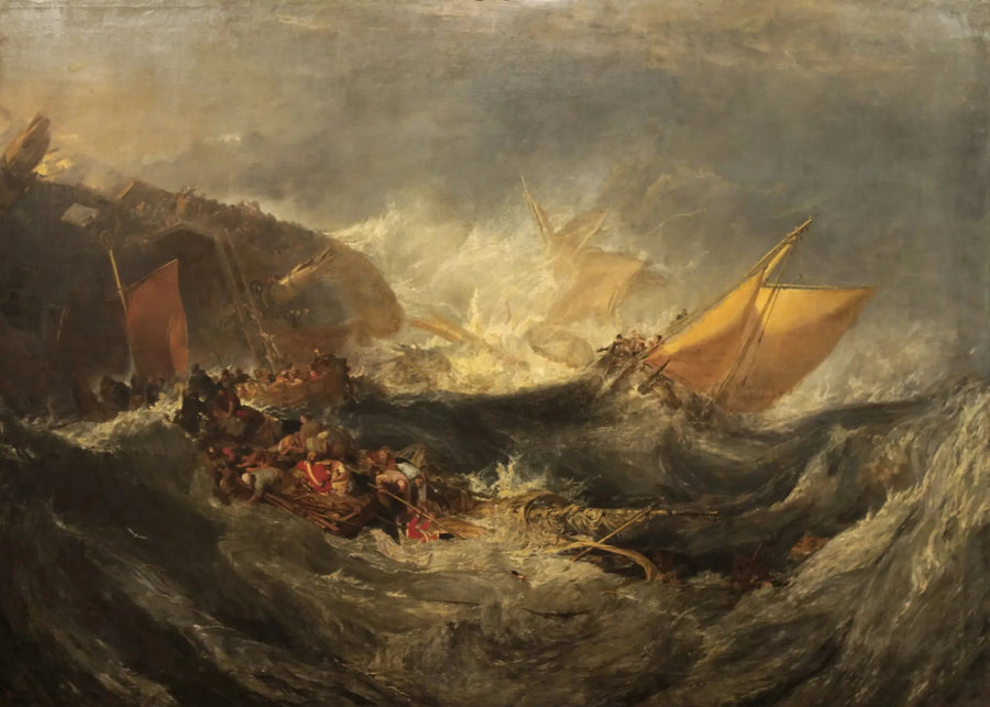 Scheepswrak van een vrachtschip - J. M. W. Turner