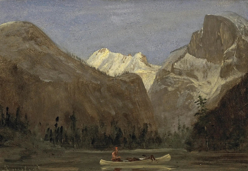 Navigeren door de Yosemite-vallei met Half Dome op de achtergrond - Albert Bierstadt

Source:
Navigation à travers la vallée de Yosemite avec Half Dome au loin - Albert Bierstadt