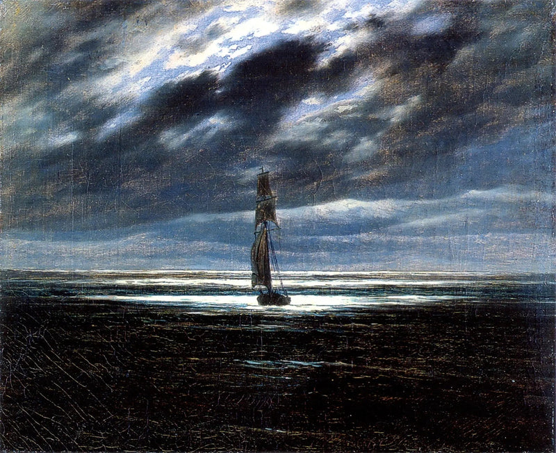 Navigeren bij maanlicht - Caspar David Friedrich