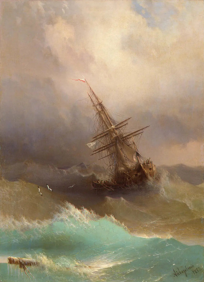 Scheep in het midden van de ruwe zee - Ivan Aïvazovski

Source:
Navire au milieu de la mer agitée - Ivan Aïvazovski