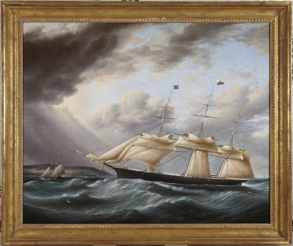Navire clipper « Staghound » - James E. Buttersworth image 1 reproduction de peinture à l’huile