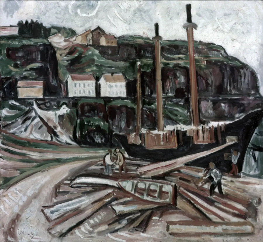 Schip in sloop - Edvard Munch