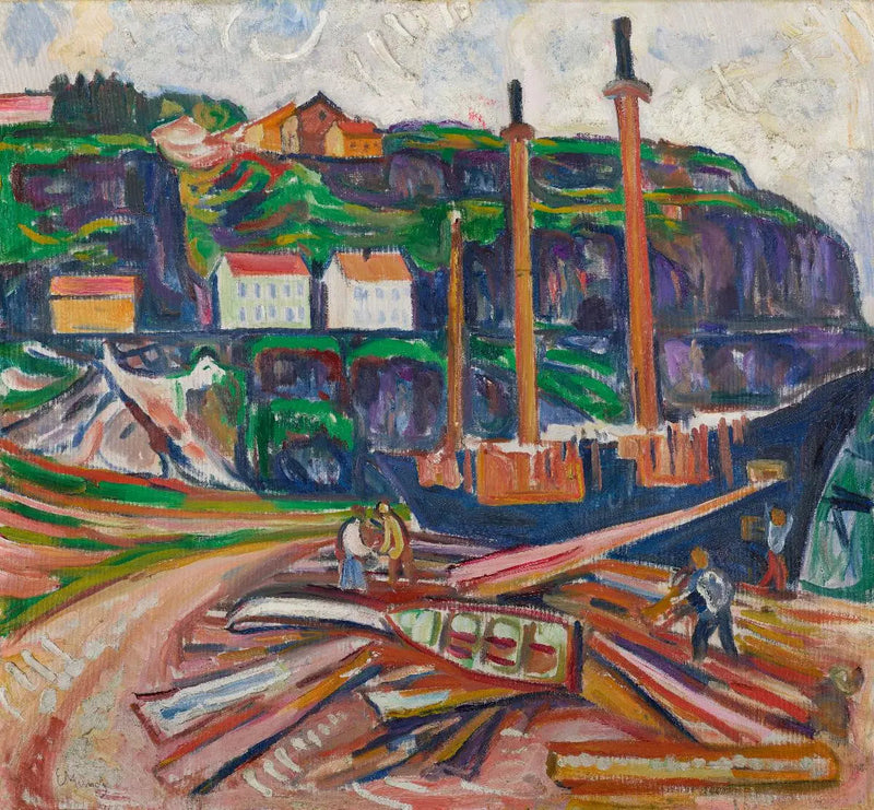 Schip in sloop - Edvard Munch