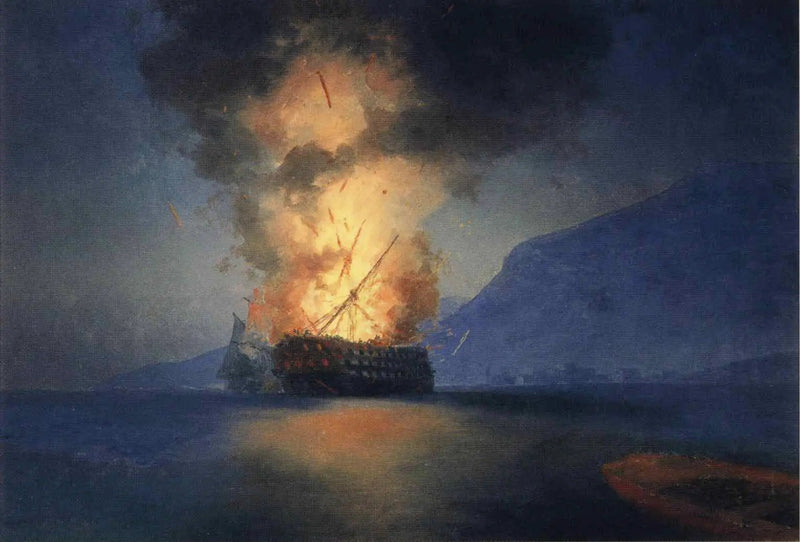 Scheepswrak dat explodeert - Ivan Aïvazovski

Source:
Navire qui explose - Ivan Aïvazovski