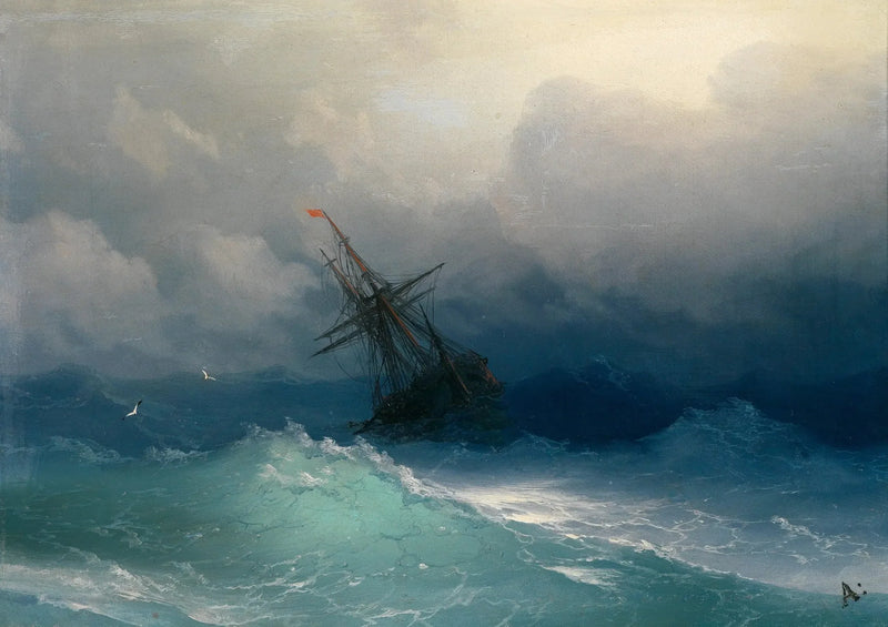 Scheepvaart op een woelige zee - Ivan Aïvazovski

Source:
Navire sur une mer agitée - Ivan Aïvazovski
