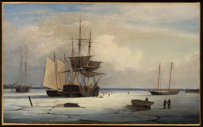 Schepen gevangen in het ijs voor de kust van het eiland Ten Pound, Gloucester - Fitz Henry Lane

Source:
Navires pris dans les glaces au large de l'île Ten Pound, Gloucester - Fitz Henry Lane