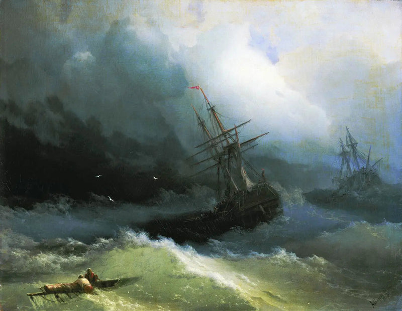 Schepen op de woeste zee - Ivan Aïvazovski

Source:
Navires sur la mer déchaînée - Ivan Aïvazovski