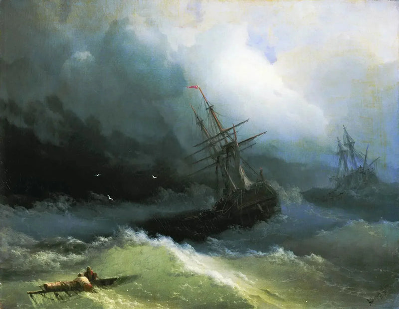 Schepen op de woeste zee - Ivan Aïvazovski

Source:
Navires sur la mer déchaînée - Ivan Aïvazovski