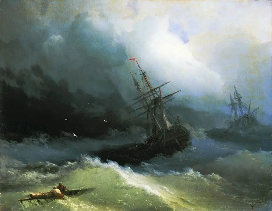 Schepen op de woeste zee - Ivan Aïvazovski

Source:
Navires sur la mer déchaînée - Ivan Aïvazovski
