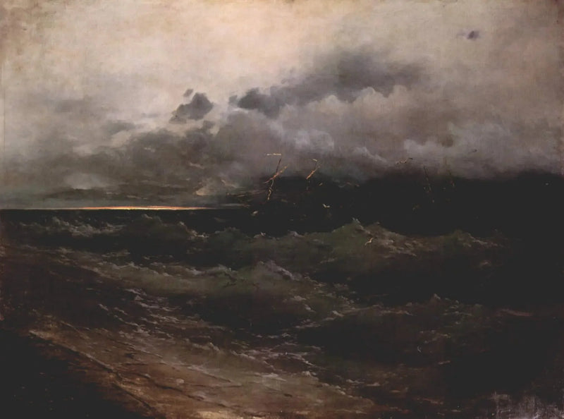 Schepen op een woelige zee, zonsopgang - Ivan Aïvazovski

Source:
Navires sur une mer agitée, lever de soleil - Ivan Aïvazovski