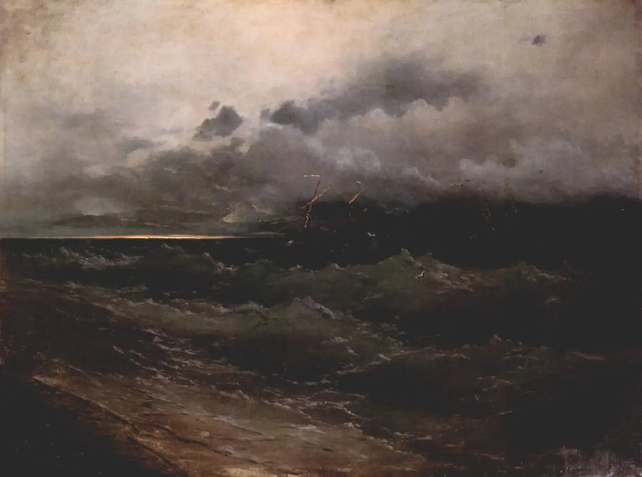 Schepen op een woelige zee, zonsopgang - Ivan Aïvazovski

Source:
Navires sur une mer agitée, lever de soleil - Ivan Aïvazovski