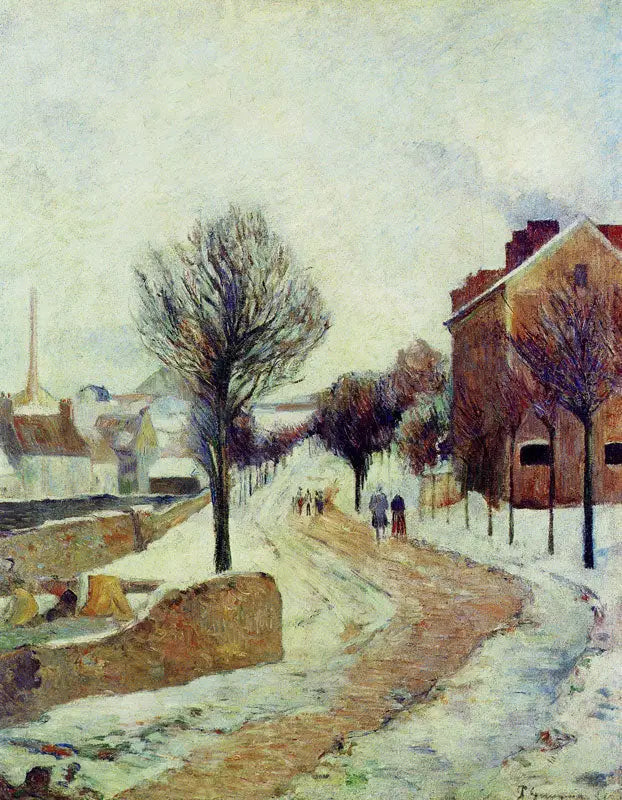 Sneeuw in de buitenwijken - Paul Gauguin