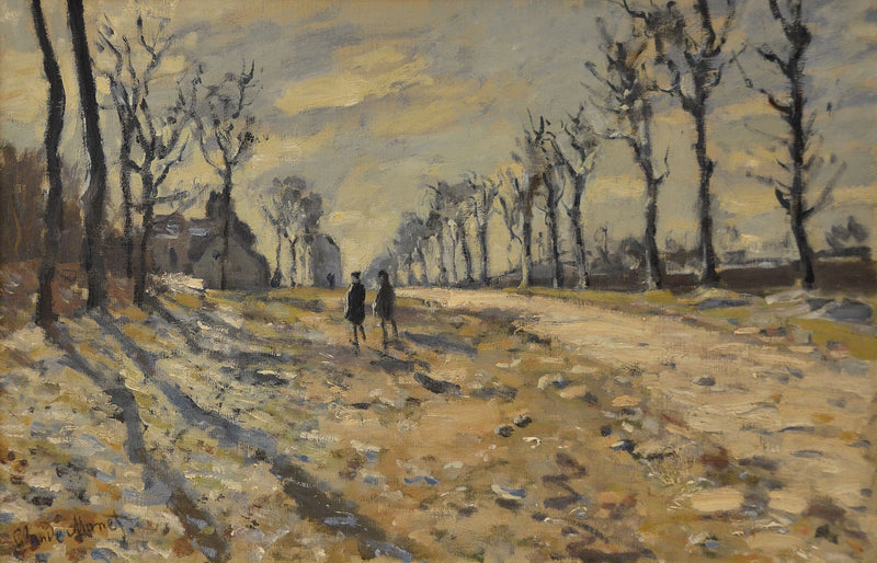 Sneeuw bij zonsondergang W145 - Claude Monet