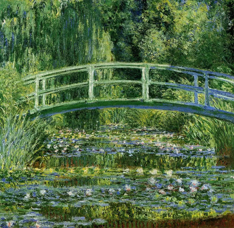 Waterlelies en Japanse Brug - Claude Monet
