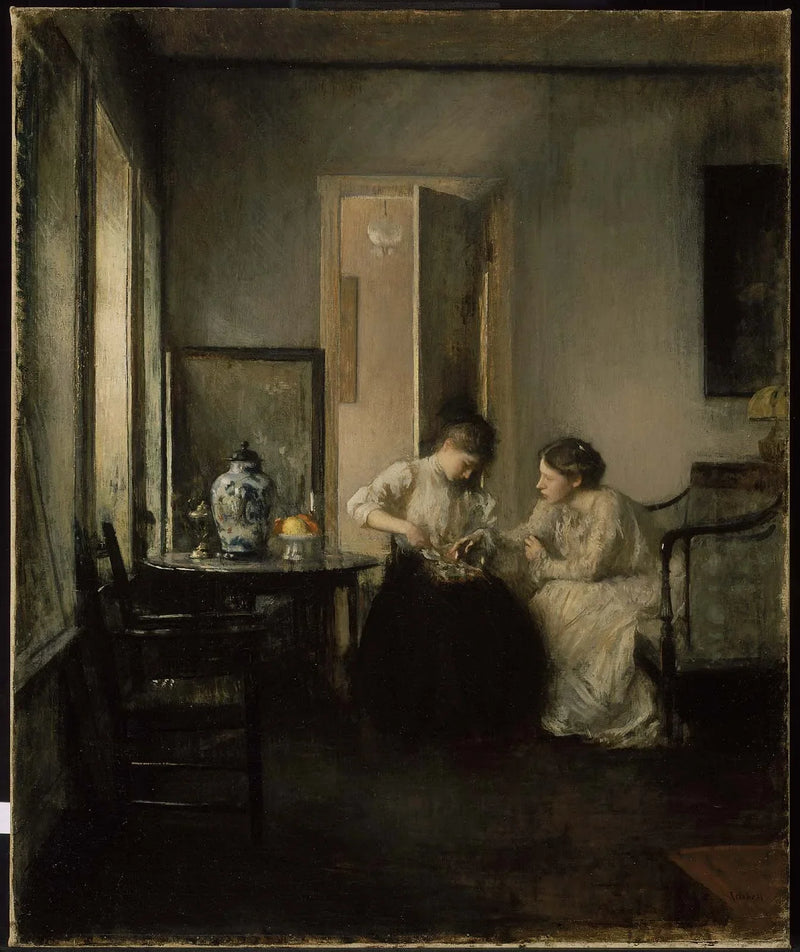New England Interieur - Edmund Charles Tarbell