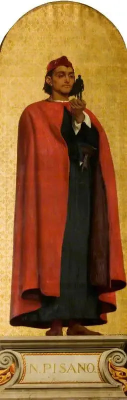 Nicola Pisano (ca. 1220/1225–1284) (project voor een mozaïek in het Victoria and Albert Museum) - Frederic Leighton

Source:
Nicola Pisano (vers 1220/1225–vers 1284) (projet pour une mosaïque au Victoria and Albert Museum) - Frederic Leighton