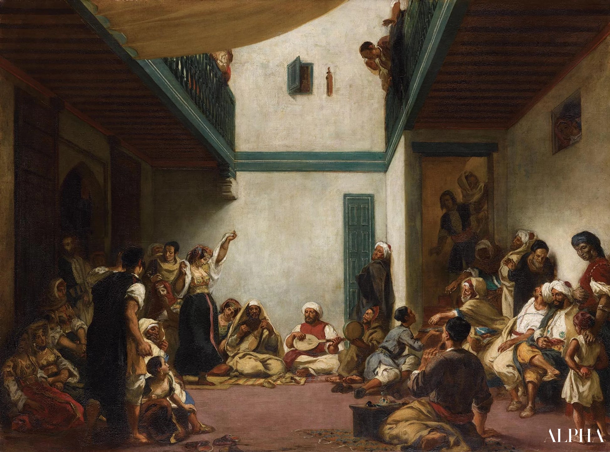 Joodse Nacht in Marokko - Eugène Delacroix - Reproducties van schilderijen en hoogwaardige schilderijen