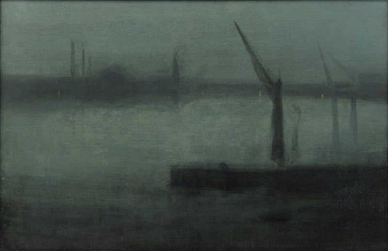 Nocturne: Blauw en Zilver — Battersea Reach - James Abbott McNeill Whistler