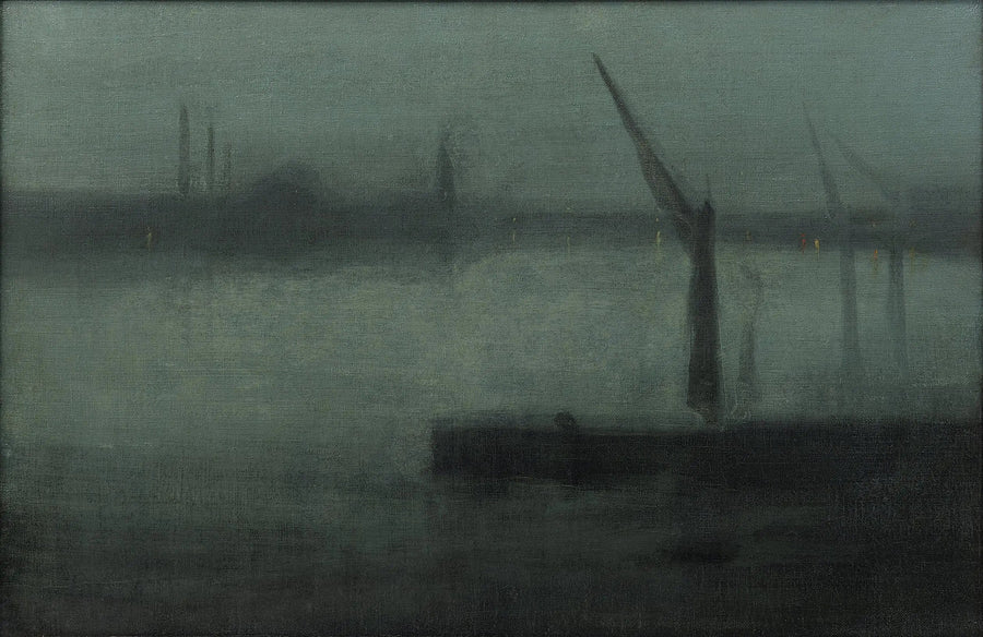 Nocturne: Blauw en Zilver — Battersea Reach - James Abbott McNeill Whistler