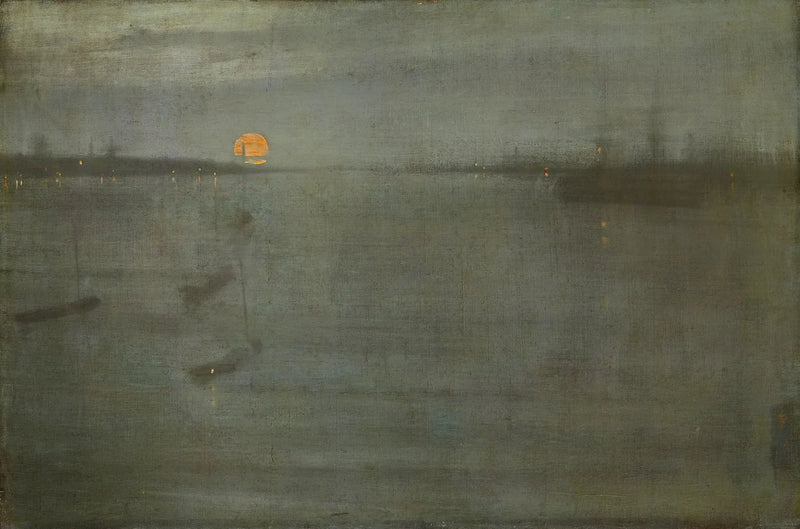 Nocturne: Blauw en Goud - Southampton Water - James Abbott McNeill Whistler