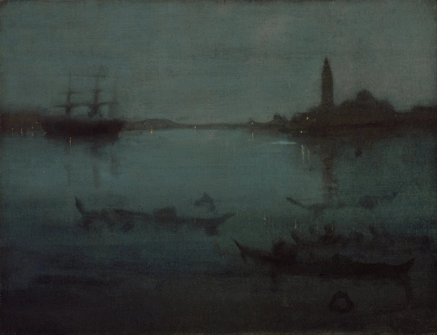 Nocturne in blauw en zilver: De lagune, Venetië - James Abbott McNeill Whistler