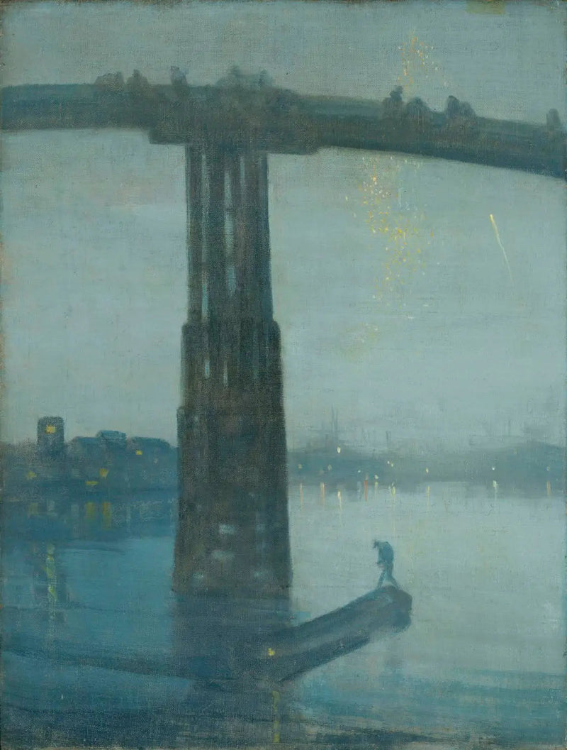 Nocturne in blauw en goud - de Oude Brug van Battersea - James Abbott McNeill Whistler