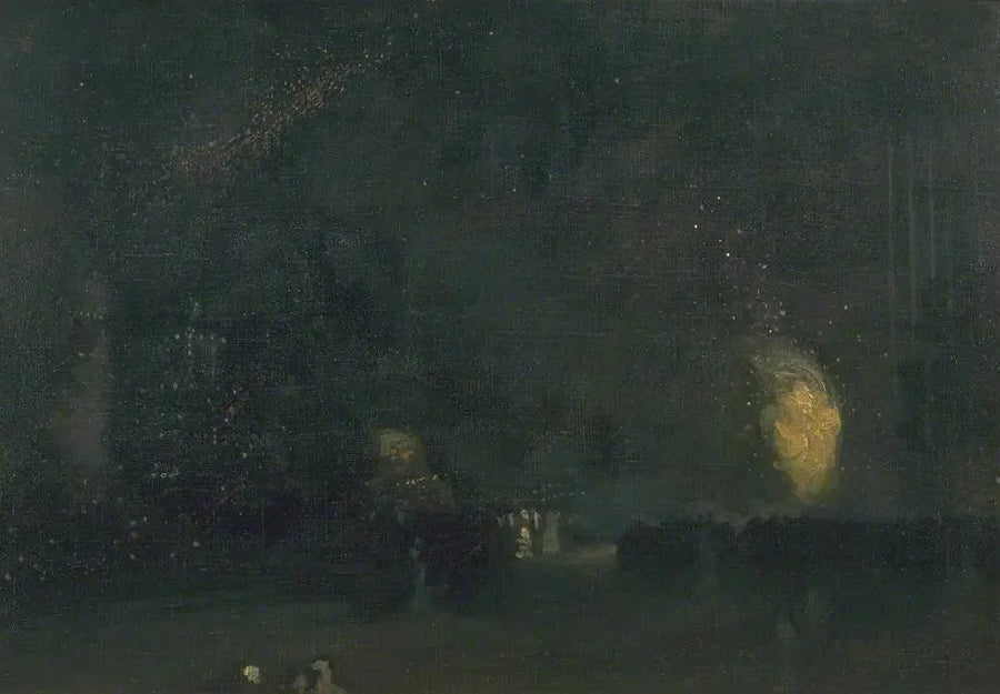 Nocturne: Zwart en Goud - Het Vuurwiel - James Abbott McNeill Whistler