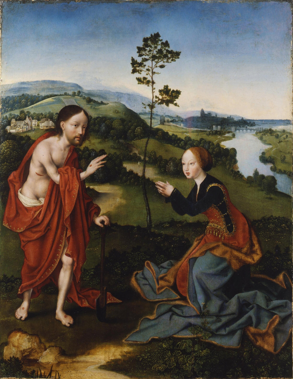 Noli me tangere - Joos van Cleve image 1 copie peinte à la main à l’huile