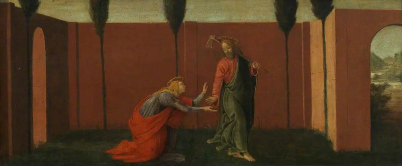 Noli me Tangere (predella, paneel drie) - Sandro Botticelli
