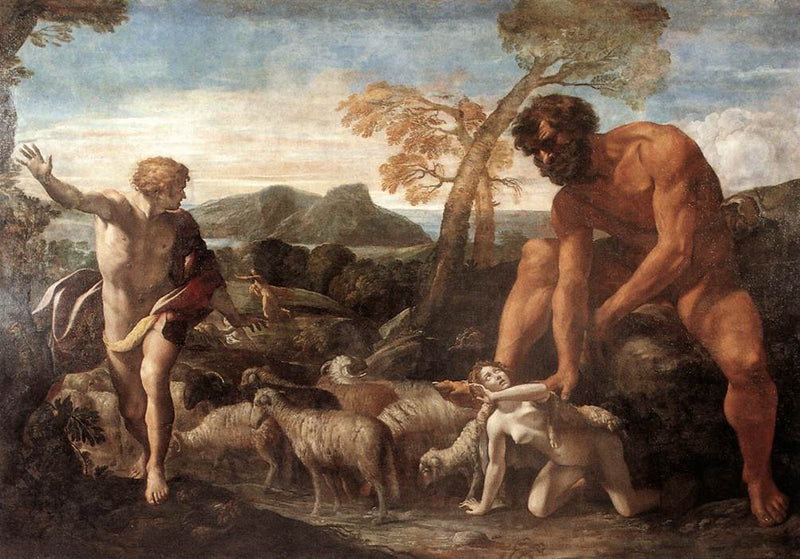 Norandino en Lucina ontdekt door de Ogre - Giovanni Lanfranco