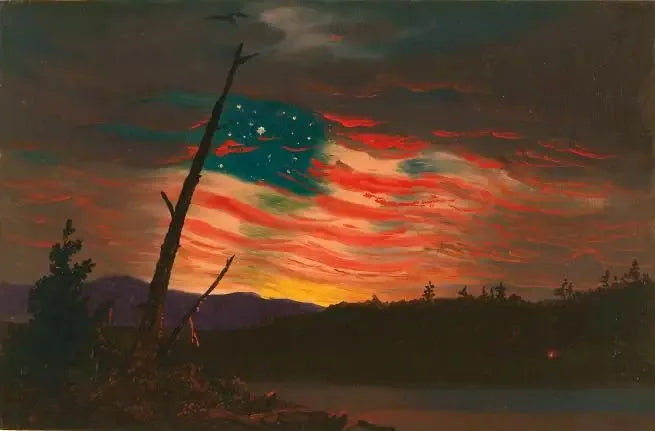 Onze banner in de lucht - Frederic Edwin Church

Source:
Notre bannière dans le ciel - Frederic Edwin Church