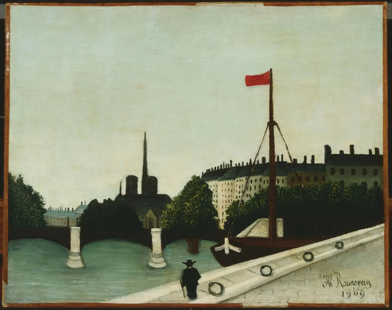 Notre-Dame gezien vanaf de Henri IV-werf - Henri Rousseau