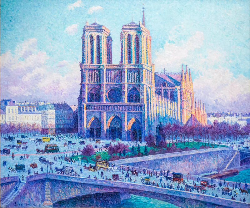 Notre-Dame, uitzicht vanaf de Quai Saint-Michel - Maximilien Luce