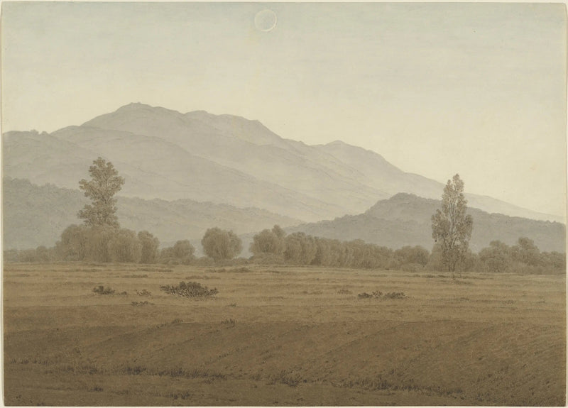Nieuwe Maan boven de Reuzenbergen - Caspar David Friedrich