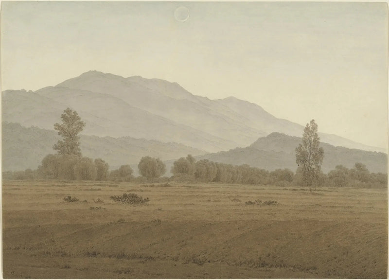Nieuwe Maan boven de Reuzenbergen - Caspar David Friedrich