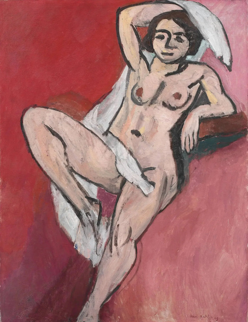 Nu met de witte sjaal - Henri Matisse