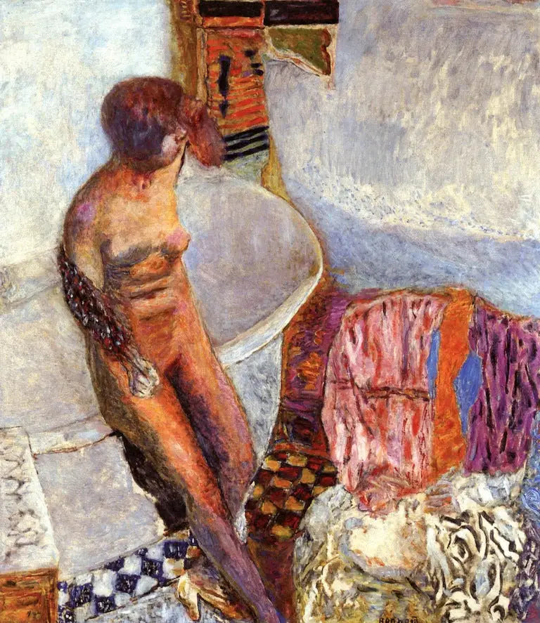 Nu bij het bad - Pierre Bonnard