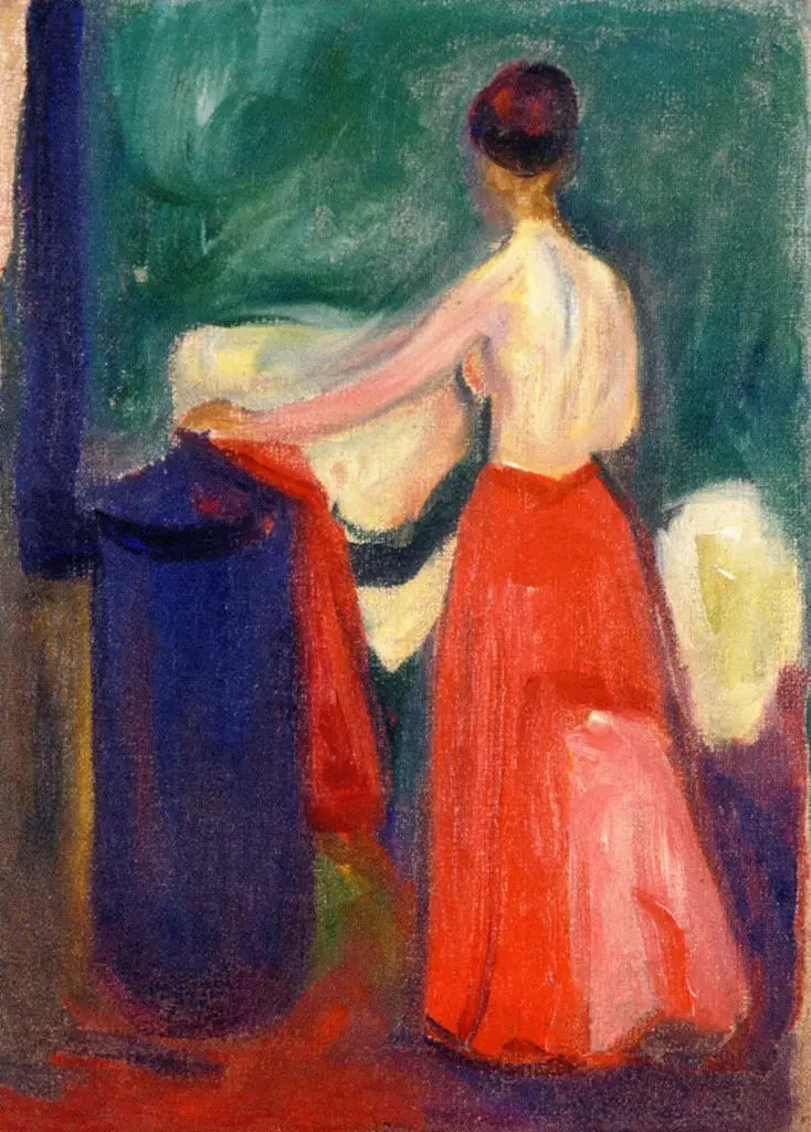 Nu met de rode rok - Edvard Munch