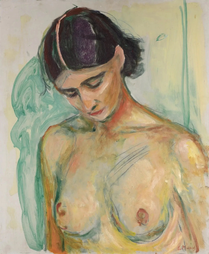 Nu met het hoofd gebogen - Edvard Munch