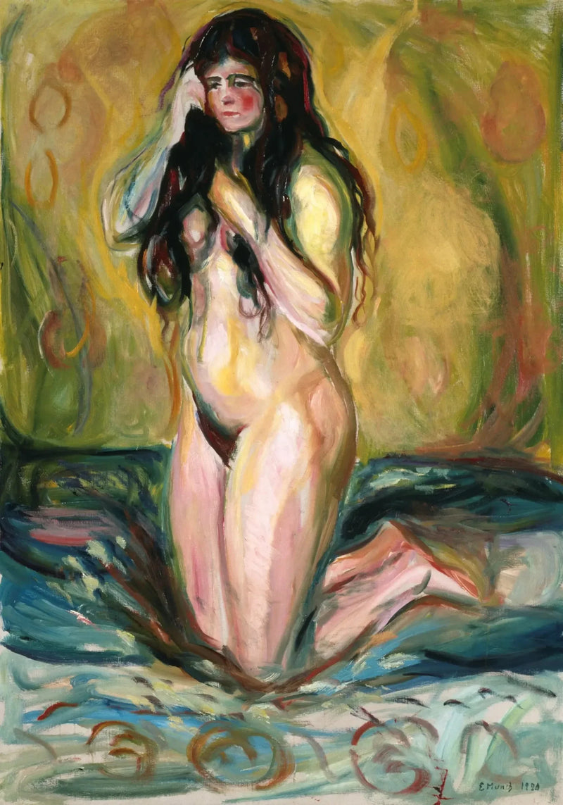 Nu knielend - Edvard Munch