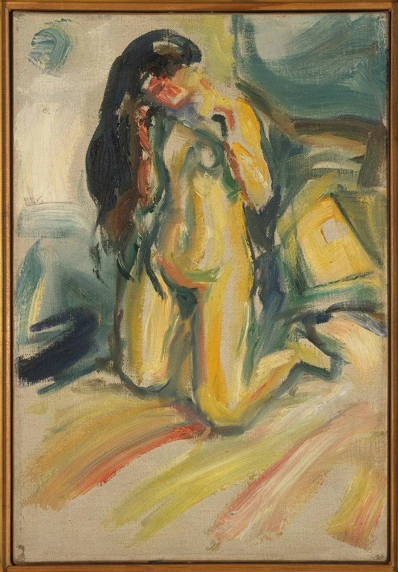 Nu knielend - Edvard Munch