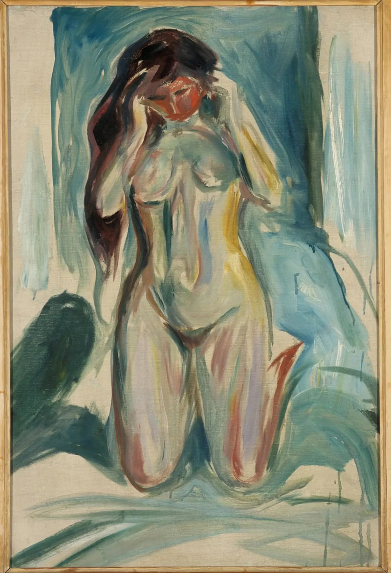 Nu knielend - Edvard Munch