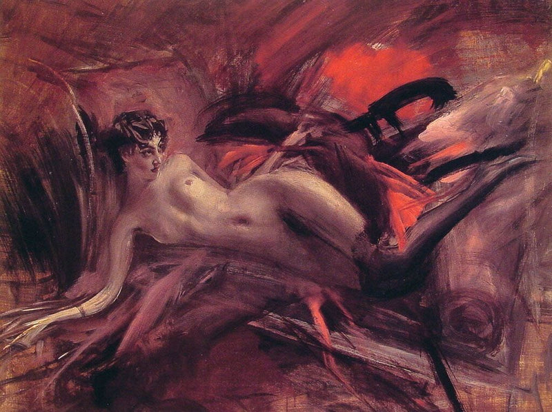 Nu liggend - Giovanni Boldini