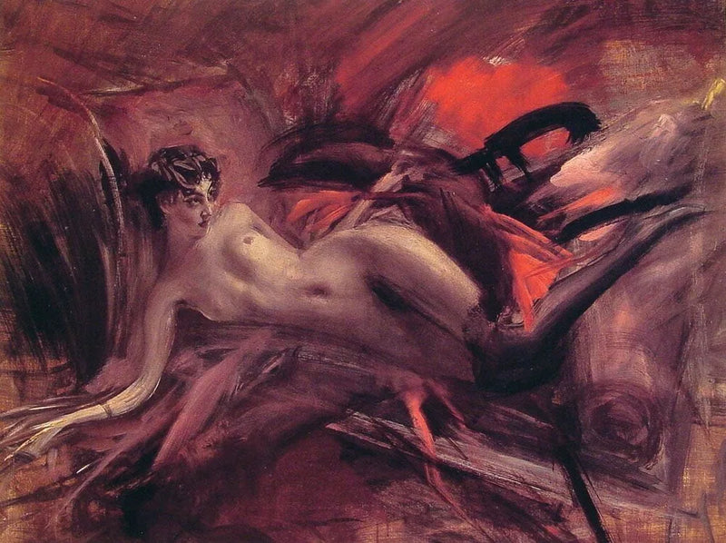 Nu liggend - Giovanni Boldini
