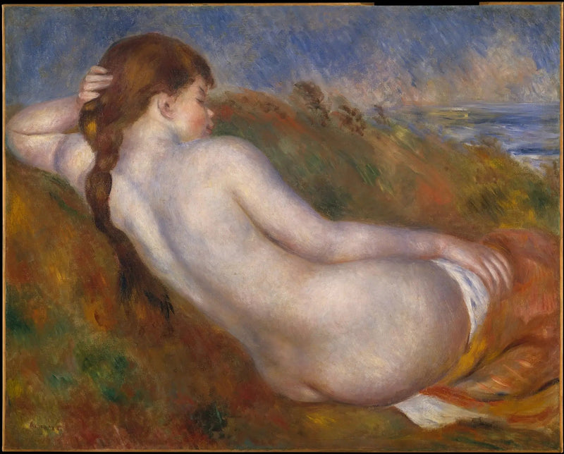 Uitgestrekt naakt - Pierre-Auguste Renoir