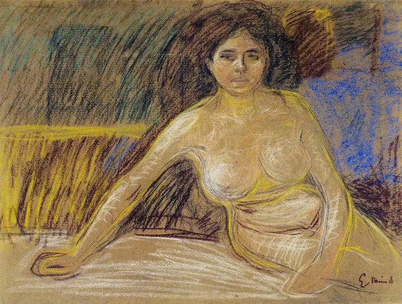 Nu zittend - Edvard Munch