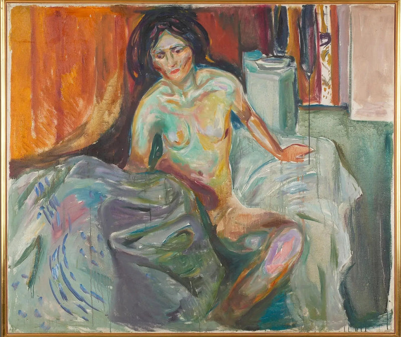 Nu zittend: ochtend - Edvard Munch
