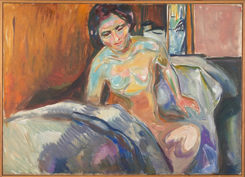 Nu zittend: ochtend - Edvard Munch