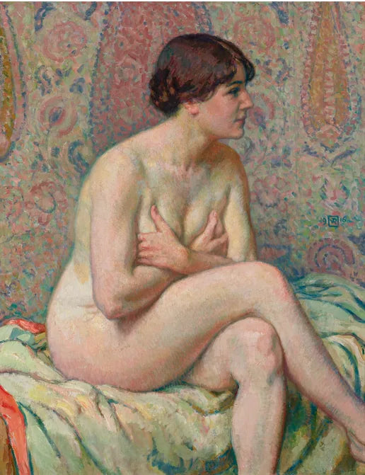 Nu Zittend (Maude) - Théophile van Rysselberghe